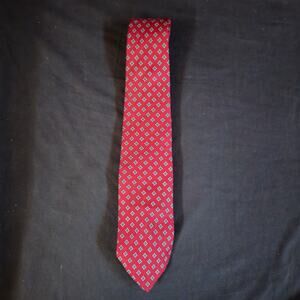 Bullock's Red With Blue Diamond Necktie Classic Design